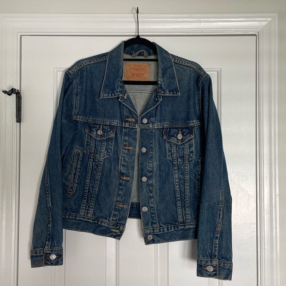 Levi’s Denim Trucker Jacket Women’s Size Large - Picture 2 of 4